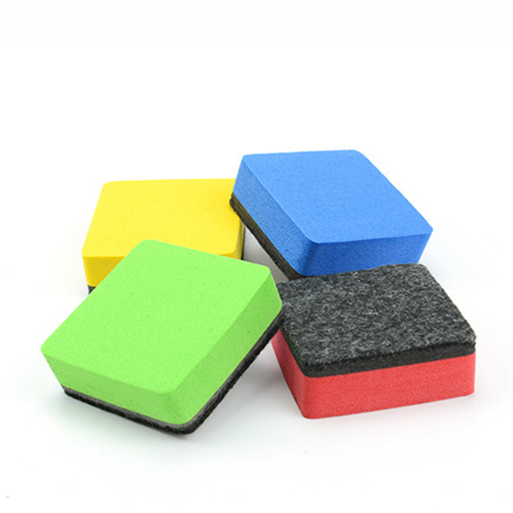 24PCS Small Square Shaped Practical Whiteboard Eraser for Home School