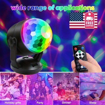 LED RGB Car Interior Atmosphere Light Music Sound Activated Car Party Disco Lamp