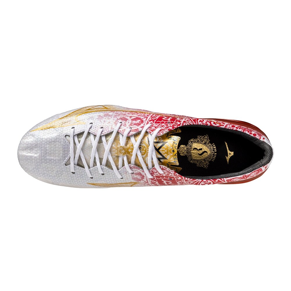 Pre-owned Mizuno Alpha Japan Sr4 Champion Gold Soccer Cleats P1ga249904 Men's Size In Red