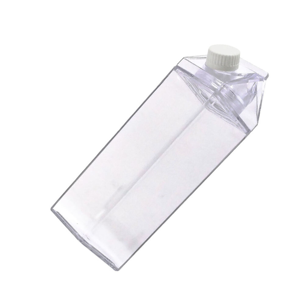 500ml Dairy Milk Carton Box Clear Plastic Water Bottle Transparent