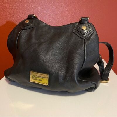 Marc By Marc Jacobs Women's Large Black Vintage Workwear Cow Leather Handbag