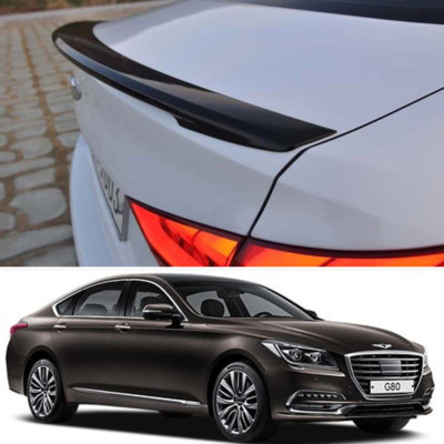 Rear Trunk Spoiler BLACK Painted For Hyundai Genesis DH, G80, SPORTS 2015~2019