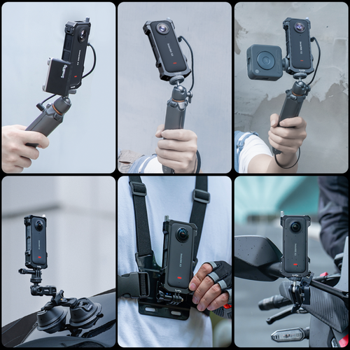 SmallRig Portable Dual Suction Cup Camera Mount SC-2K+Frame for Insta360 X3