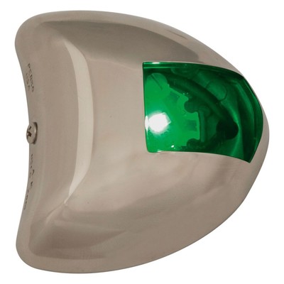 Stealth II Series Stainless Steel Vertical Mount Starboard & Port Set Side LED