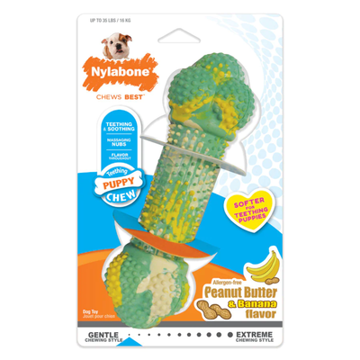 Nylabone Just for Puppies Double Action Bone Puppy Dog Teeth