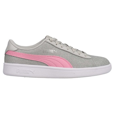 

Серые кроссовки Puma Smash V2 Glitz Glam Slip On для молодых девушек, повседневная обувь 367377-, Grey, Puma Smash V2 Glitz Glam Slip On Youth