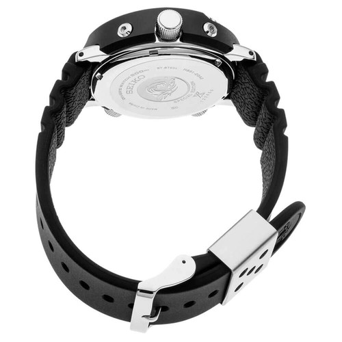 Pre-owned Seiko Snj027 Hybrid Dive Watch For Men - Prospex - Solar, With Black Dial In Black - Snj027