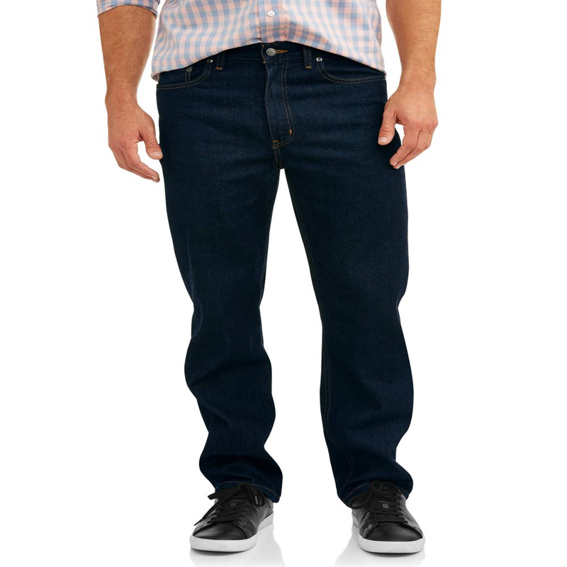 Mens Jeans Denim Classic Pants Big Size (30-54) Men's Relaxed Fit Jeans 