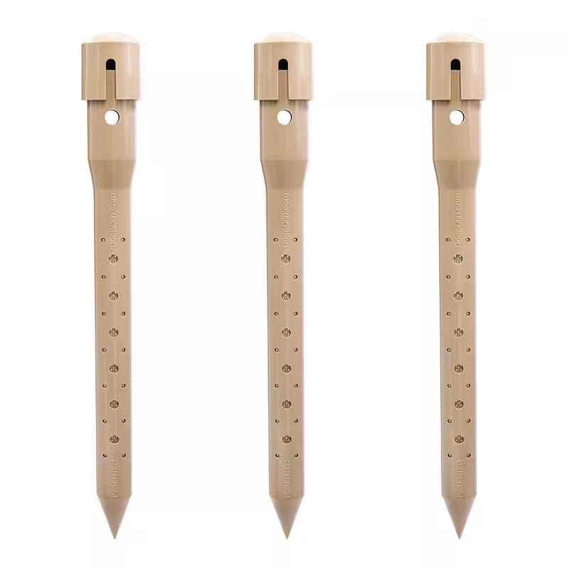 Deep Drip Watering Stake 14 Inch 3 Pack Root Irrigation Plant Shrub Tree