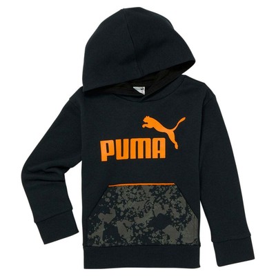 

Puma Camo Pack Флисовый пуловер с капюшоном Молодежная зеленая повседневная верхняя одежда для мальчиков 858280-0, Зеленый