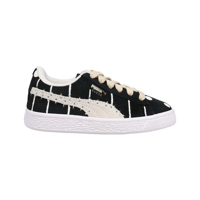 

Puma Suede Studio X Meme Полка в горошек на шнуровке Молодежные черные кроссовки для девочек C, Черный, Puma Suede Studio X Meme Polka Dot Striped Lace Up Youth