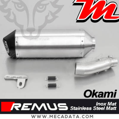 Silencieux Pot échappement REMUS Okami Inox mat Honda NC 750 X 2017