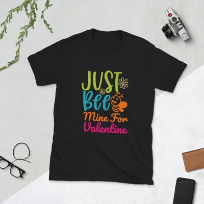 bee mine for valentine Short-Sleeve Unisex T-Shirt