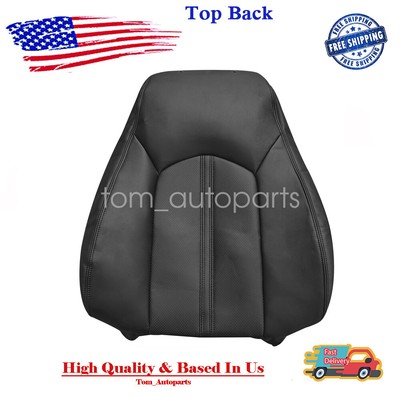 New Driver Side Top Lean Back Leather Seat Cover Black For 08-13 Cadillac CTS