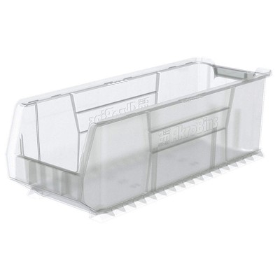 AKRO-MILS 30292SCLAR Super Size Bin,Clear,Plastic,10 in 40K426