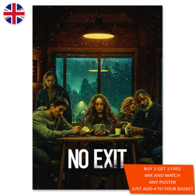 No Exit Movie Poster Print A5 A4 A3 A2 A1 Maxi Wall Art - 2021