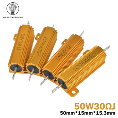 50W/100W 0.1-1000Ω Ohm Watt Shell Power Aluminum Housed Case /Wirewound Resistor