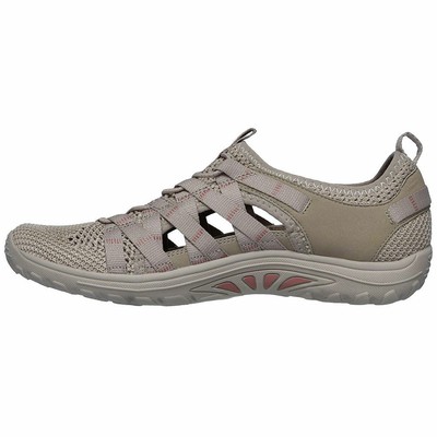 Skechers Women's Reggae Fest Neap Shoes Taupe 7