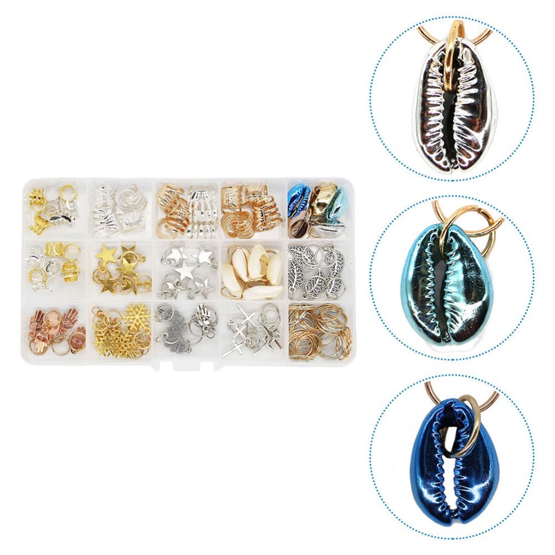  115 Pcs Bijoux Dreadlocks Tresse Pince Ã Cheveux Bague Manquer