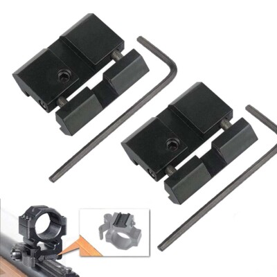 2pcs Low Profile Weaver Adapter Rail Mount Converters 11mm Dovetail to Picatinny