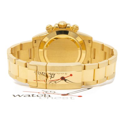 Rolex Men's Cosmograph Daytona Wrist Watch, Slate Face, Yellow Gold, 116528