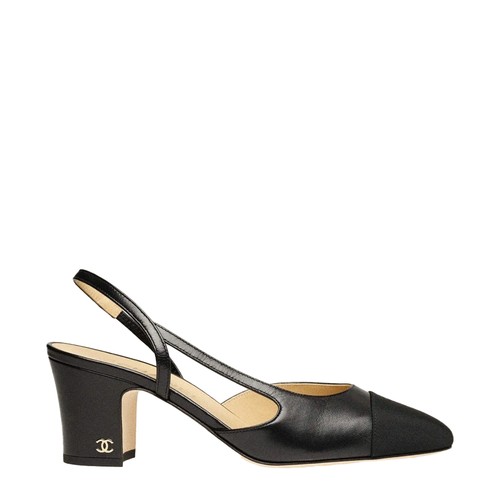 CHANEL CC Cap Toe Matelasse Heels EU37 | eBay