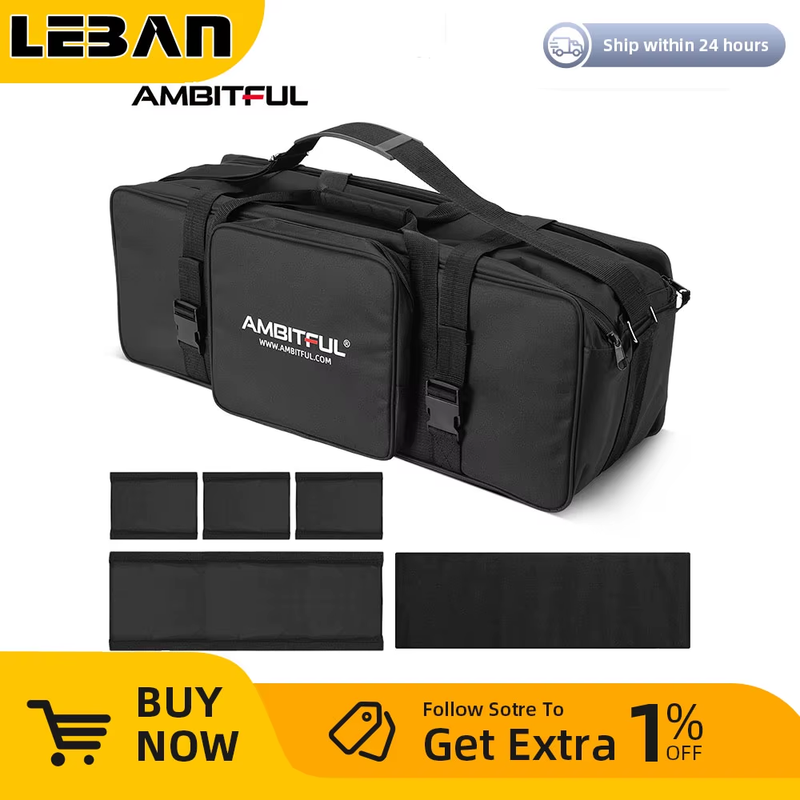Portable Carry Bag Studio Flash Light & Tripod Light Stand Carry Bag for Photogr