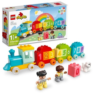First Number Train 10954 Fine Motor Skills Toy with Bricks for Learning Numbers