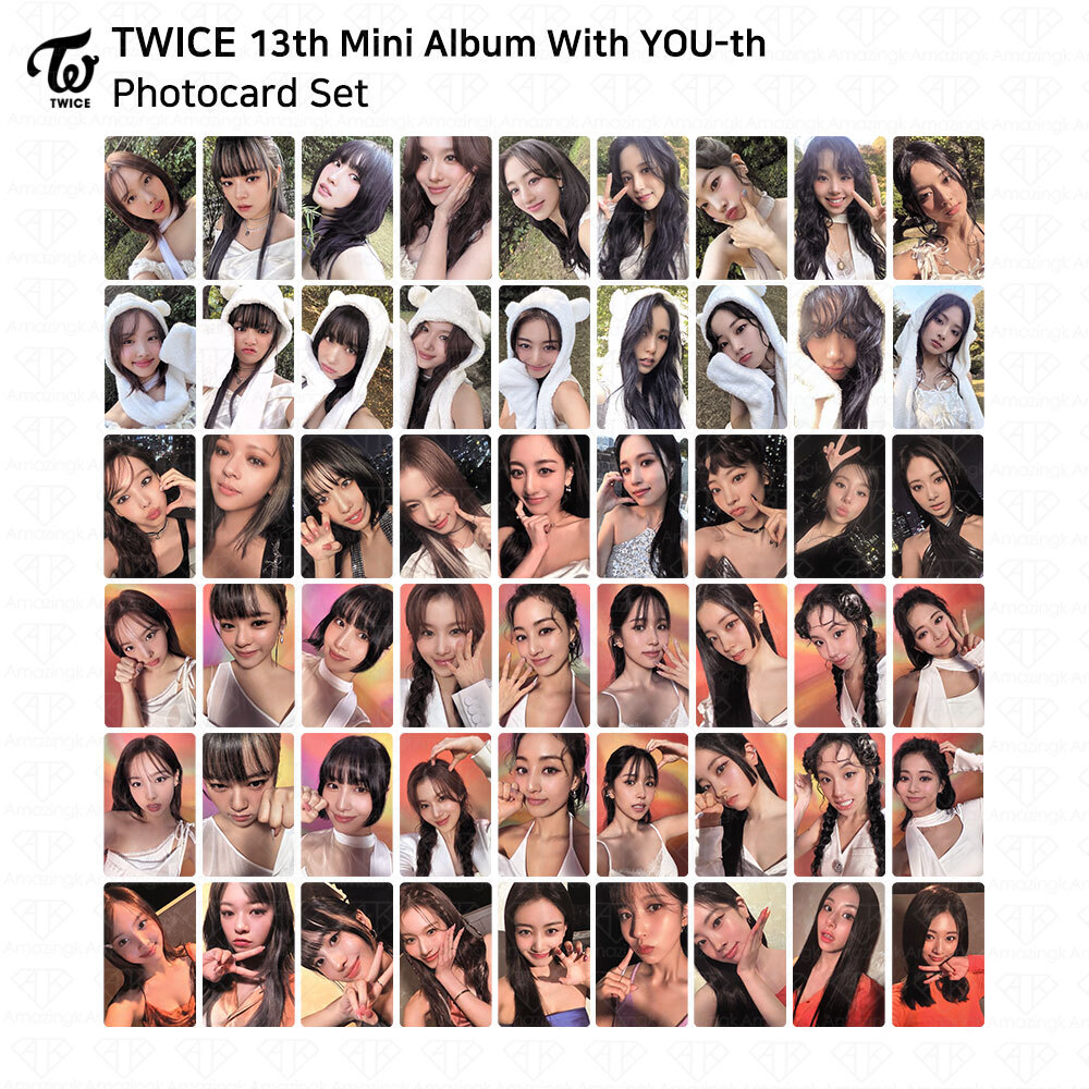 TWICE 13th Mini Album With YOU-th Youth Official Photocard