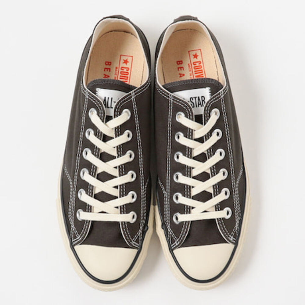 Pre-owned Converse Beams  Canvas All Star J 80s Ox Bm Charcoal 31311630 Men's Size In Gray