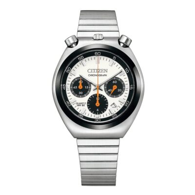 Pre-owned Citizen An3660-81a Bullhead White Record Label Tsuno Chronograph Men Watch