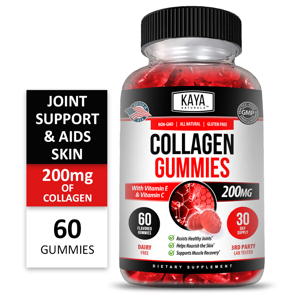 Collagen Vitamin Gummies for Hair Skin & Nails, #1 Premium Collagen Supplement