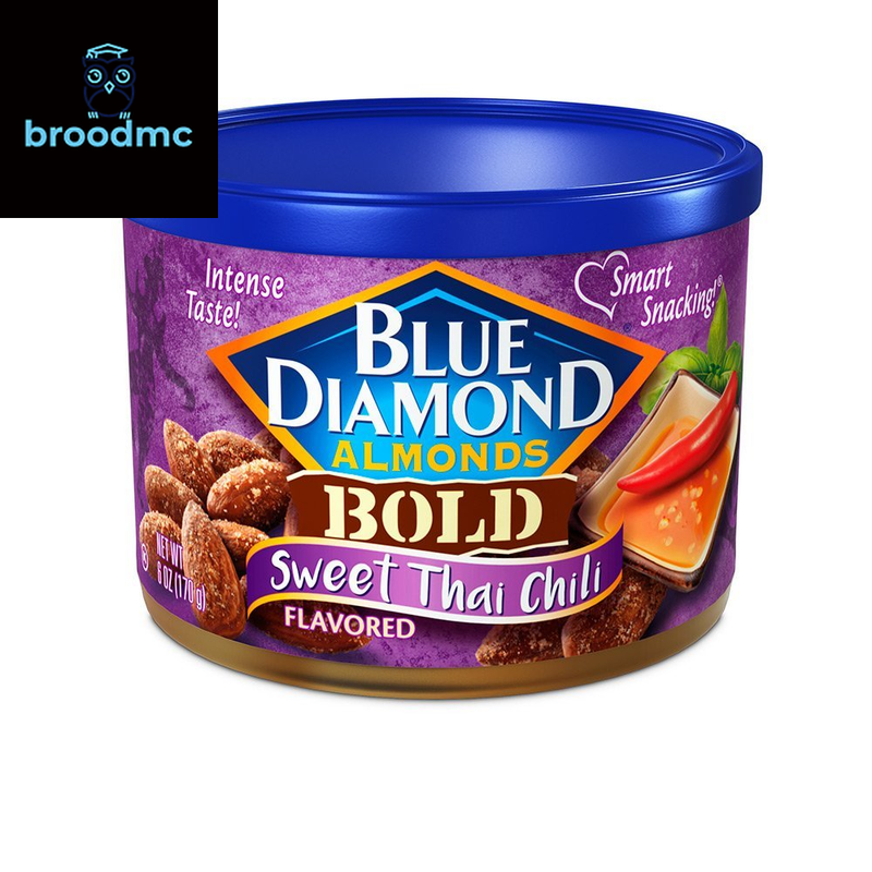 Blue Diamond Almonds,Raw Whole Natural With Spice Smoke ,Honey,Salt,Grill, 16 oz
