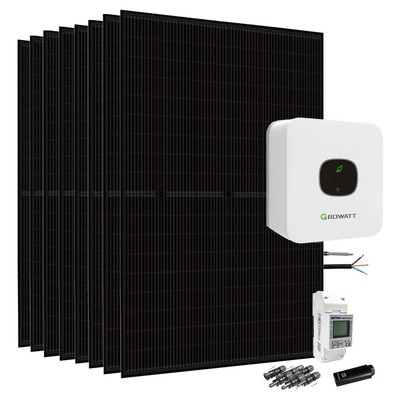 Solaranlage 3,6kW Direkteinspeisung String-Inverter Growatt MIC-2500 TL-X WiFi