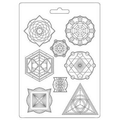 Stamperia Soft Mould A4 ALCHEMY - SYMBOLS Cold Pour #K3PTA4525