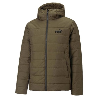 

Puma Essentials Padded Full Zip Jacket Mens Size  Повседневная спортивная верхняя одежда 8, Зеленый, Puma Essentials Padded Full Zip Jacket