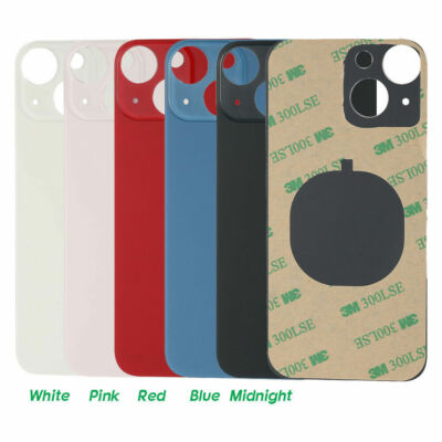 For iPhone X XR 12 13 Pro Max XS Max 11 Pro Back Cover Glass Big Camera Hole Lot