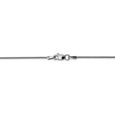 Pre-owned Superdealsforeverything Real 14kt White Gold 10 Inch 1.2mm Parisian Wheat With Lobster Clasp Anklet