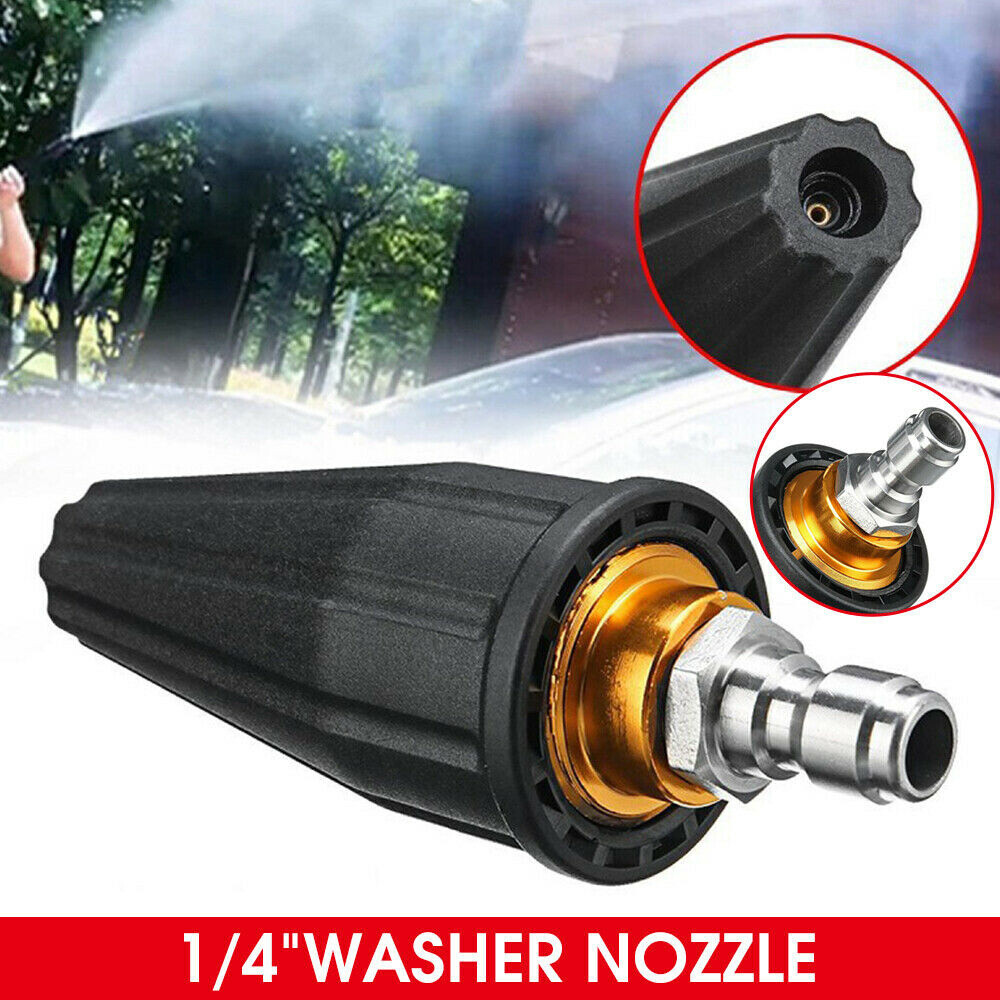 4.0GPM High Pressure Washer Rotating Turbo Nozzle Spray Tip 3600PSI 1/4" Quick