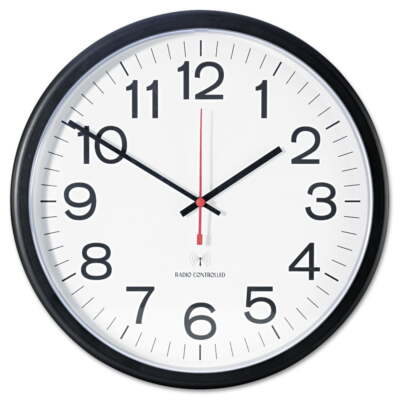 13 1/2'' Traditional Indoor Outdoor Atomic Wall Clock,13.50 x 2.00 x 13.50 Inches