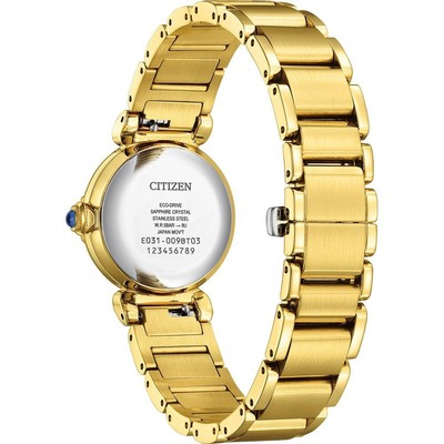 Pre-owned Citizen Gold Womens Analogue Watch L Mae Em1132-88h