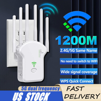 WiFi Range Extender Internet Booster Wireless Signal Repeater Wireless Amplifier