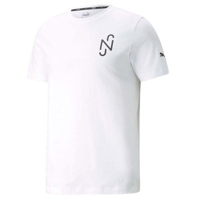

Puma Njr X Copa Crew Neck Футболка с коротким рукавом Мужские белые повседневные топы 605616-05, Белый, Puma Njr X Copa Crew Neck Short Sleeve T-Shirt