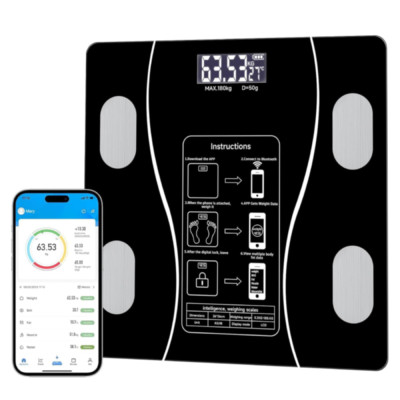 Smart Weight Scale Body Digital Bathroom Scale BMI Bluetooth Body Fat Scale US