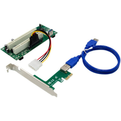 PCI-Express to PCI Adapter Card PCIe to Dual Pci Slot Expansion Card