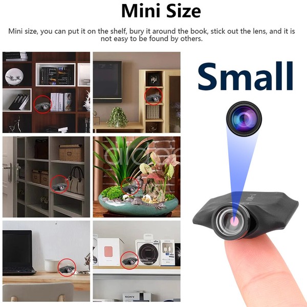 Portable Mini Camera Wifi IP Hidden Cam Home Security Nanny Recorder HD 1080P US - Image 41