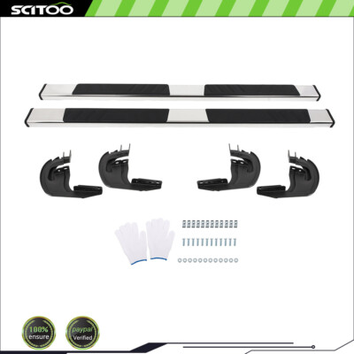 Fits 2004-2014 Ford F-150 Super/Extended Cab Nerf Bars Side Steps Running Boards