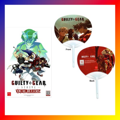 GUILTY GEAR Strive POSTER + FAN Set AX 2024 Anime Expo ARC SYSTEM WORKS Game NEW