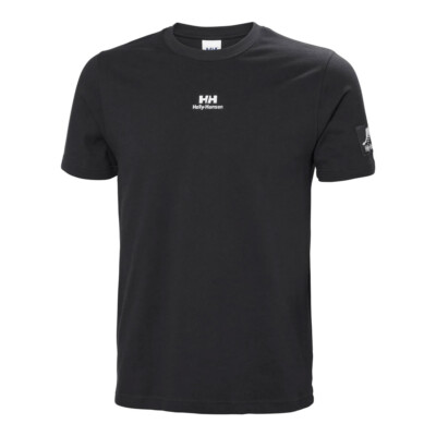 

Мужская футболка Helly Hansen YU Patch SS Lifestyle черный, Helly Hansen YU Patch SS Lifestyle T-Shirt