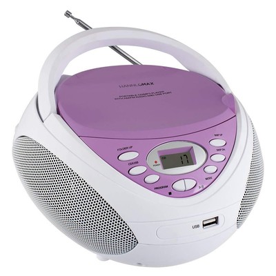 HX-326CD Portable CD/MP3 Player AM/FM Radio USB Port for MP3 Playback Aux-in ...